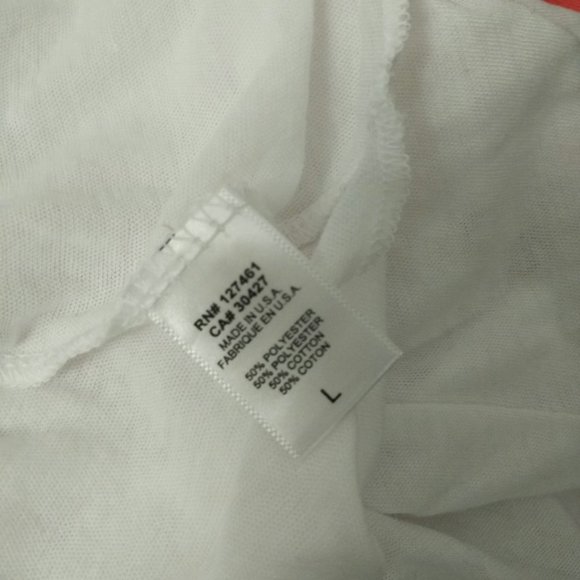 NWT Wildfox Blouse Tee Top Orange White - Picture 5 of 5